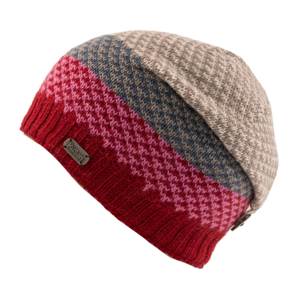 KuSan Floppy Beret Fine Yarn (Red)