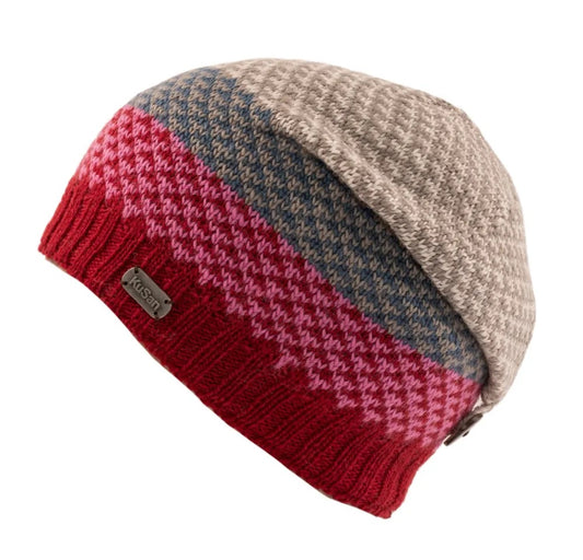 KuSan Floppy Beret Fine Yarn (Red)