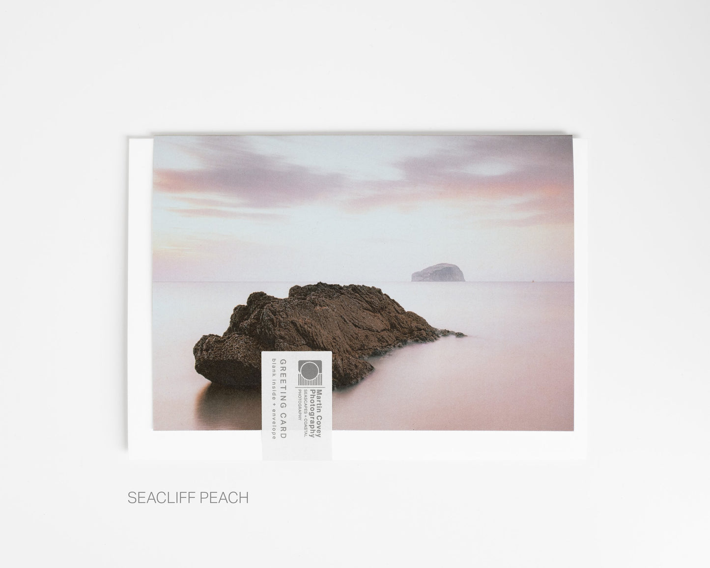 Blank Card Seacliff Peach