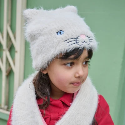 Cute Kitten Fluffy Hat 3-6 Years