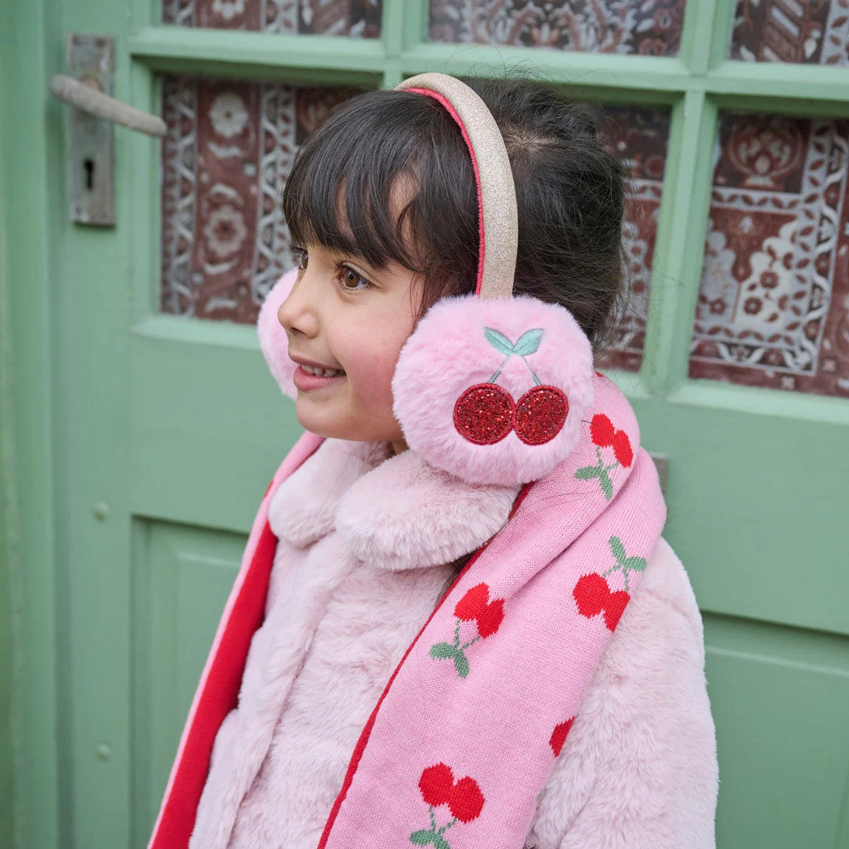 Cheerful Cherry Earmuffs