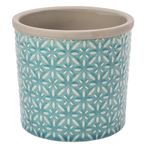 Glazed Pot Tuscany Blue Large