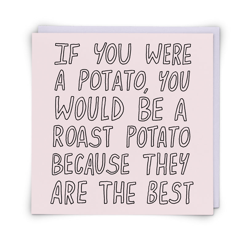 Blank Card Roast Potato