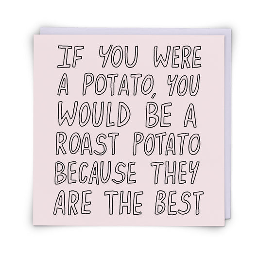 Blank Card Roast Potato