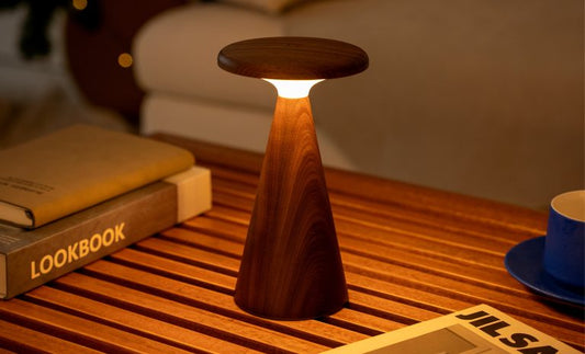 Sylva Table Lamp - Large Walnut