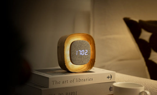 Lumos Clock - Square White Ash