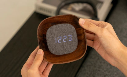 Lumos Clock - Square Walnut