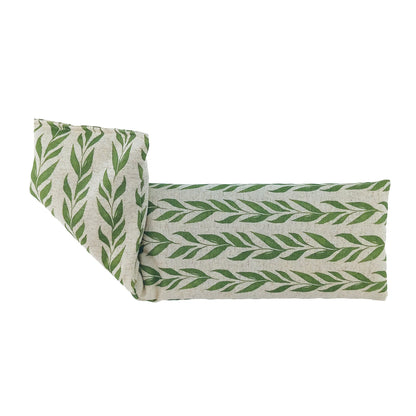 Green Leaf Linen/Cotton Microwavable Wheat Bag - Lavender