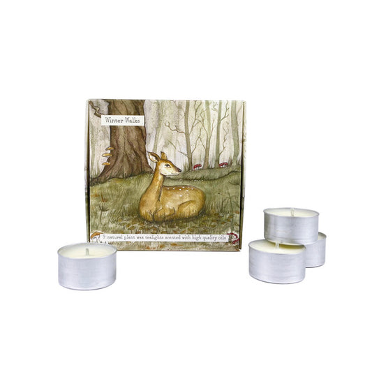 Pack of 9 Tealights - Winter Walks
