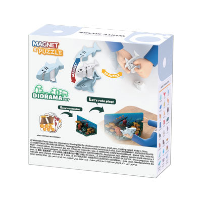Halftoys Magnetic 3D Diorama White Shark