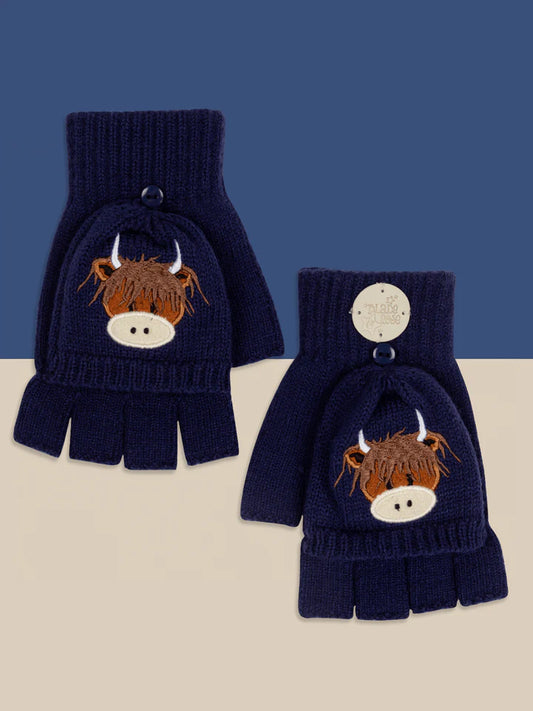 Hamish Highland Cow Mittens 2-6y