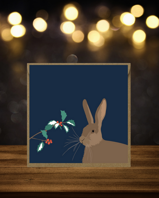 FM Card Winter Hare