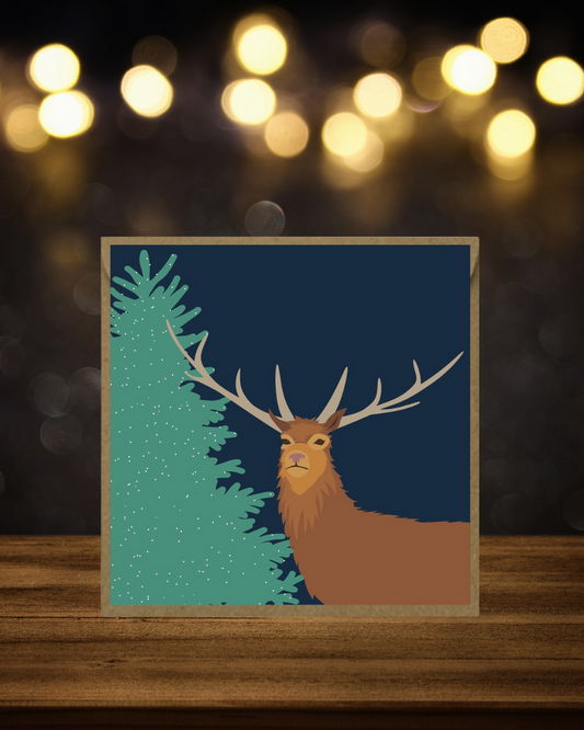 FM Card Winter Stag