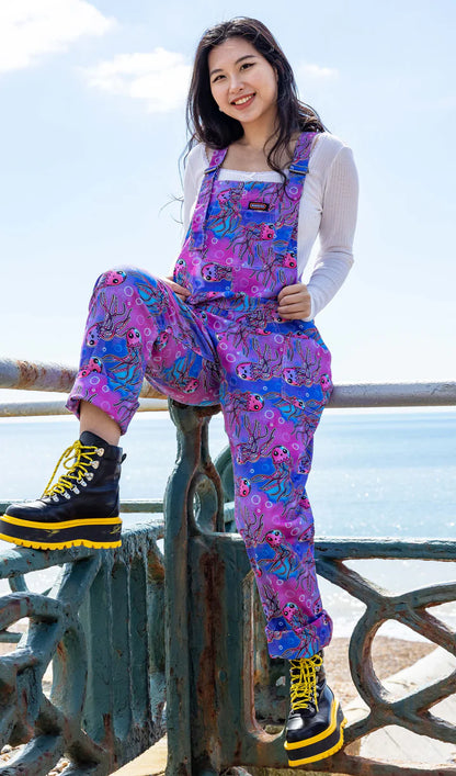 Run & Fly Twill Dungarees Jellyfish