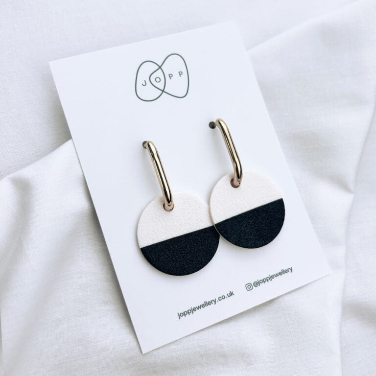 Icon Edit Earrings (Black & White)