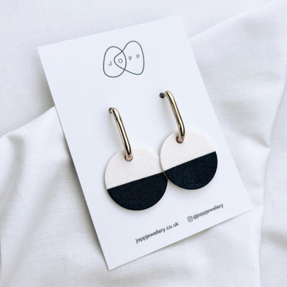 Icon Edit Earrings (Black & White)
