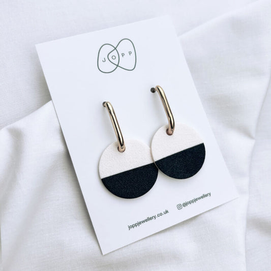 Icon Edit Earrings (Black & White)