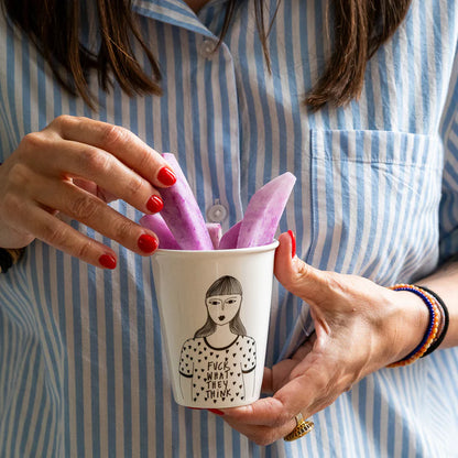 Porcelain Cup F*ck What They Think