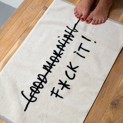 Cotton Bath Mat - F*ck It