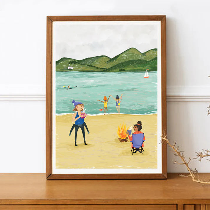 Joy Nevada Print A4 Wild Swimming | Wild Swimming Poster