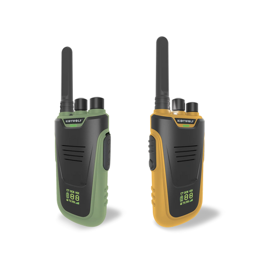 KIDYTALK Long Range Walkie-Talkies Green & Orange