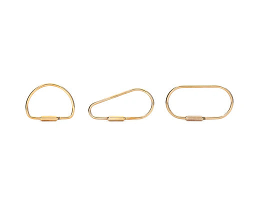 Brass Keyring - Assorted Shapes