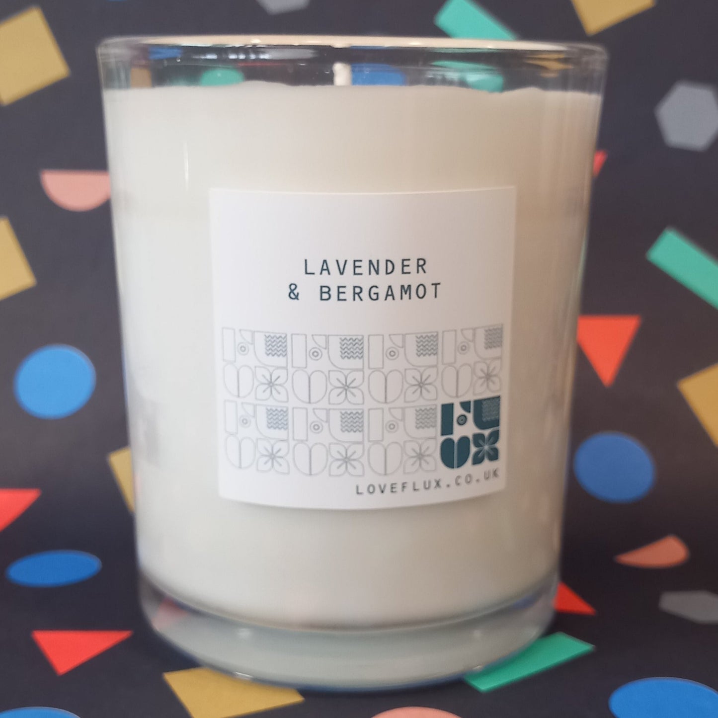 Flux Large Plant Wax Candle - Lavender & Bergamot