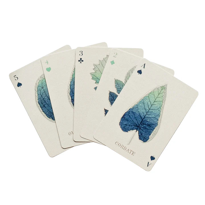 Playing Cards Two Deck Shapes of Leaves