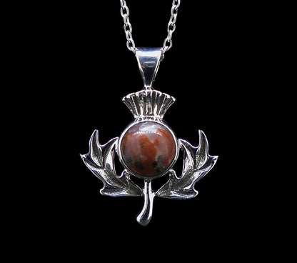 Lewisian Thistle Pendant Necklace