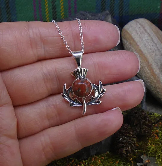 Lewisian Thistle Pendant Necklace