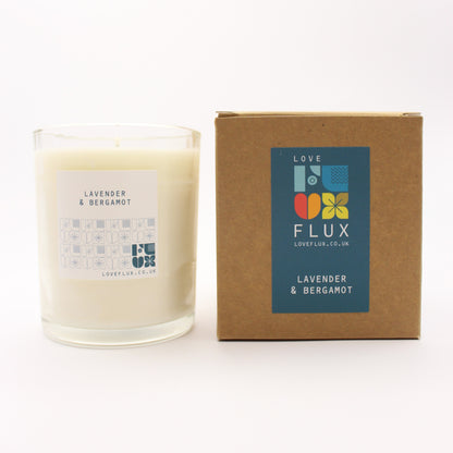 Flux Large Plant Wax Candle - Lavender & Bergamot