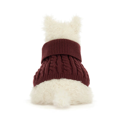 COMING SOON! Jellycat Munro Scottie Dog Winter Jumper (1+)