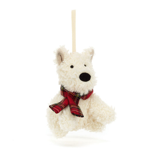 Jellycat Munro Scottie Dog Hanging Decoration