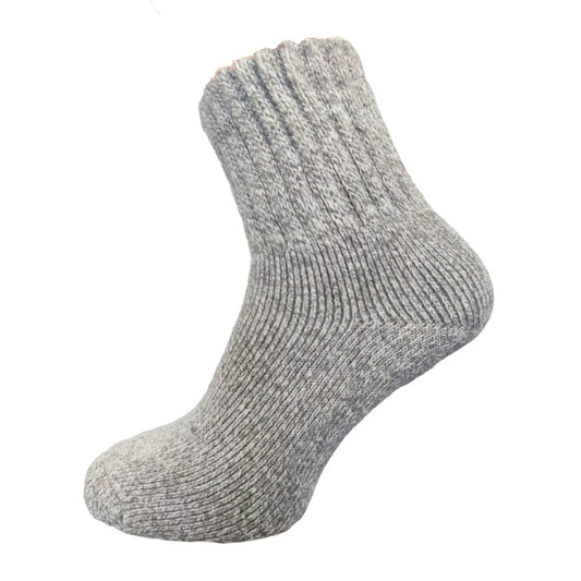 7-11 Thick Wool Blend Socks Light Grey