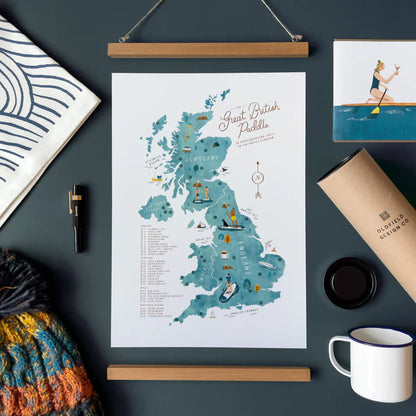 Great British Paddle - A3 Print