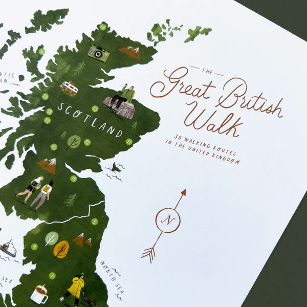 Great British Walk - A3 Print