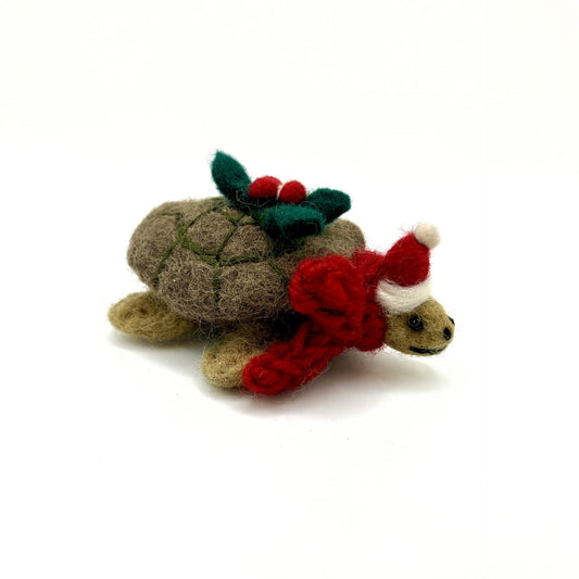 Felt Hanging Decoration - Mini Noel Tortoise