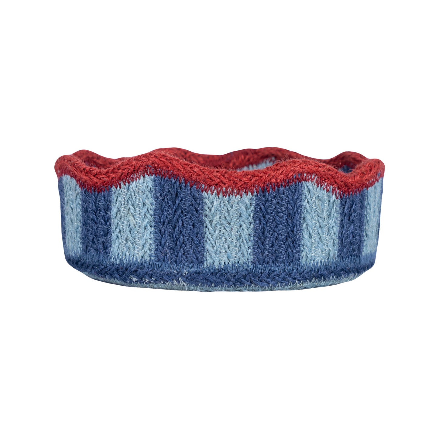 Braided Rug Company Jute Basket Tulip Mini Blueberry