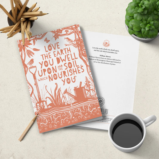 Notebook - Love The Earth You Dwell Upon (William Morris)