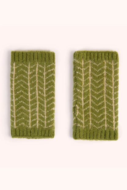 Powder Wrist Warmers Niamh (Olive Green)