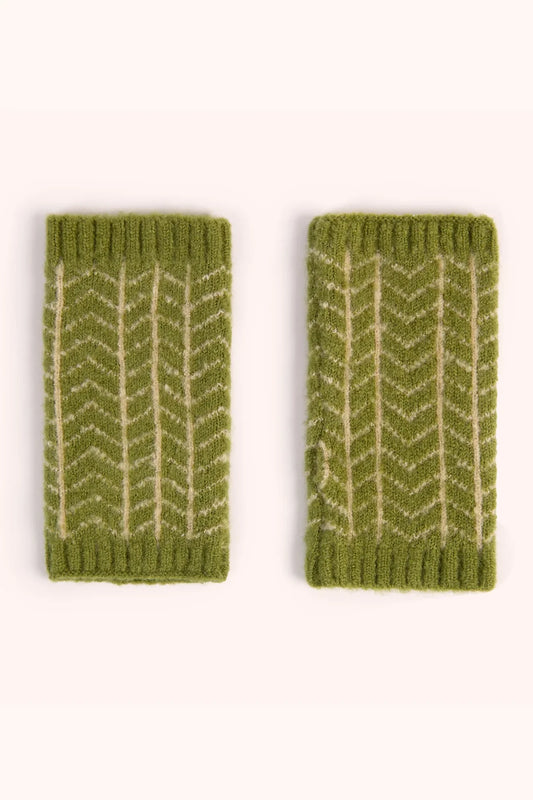 Powder Wrist Warmers Niamh (Olive Green)