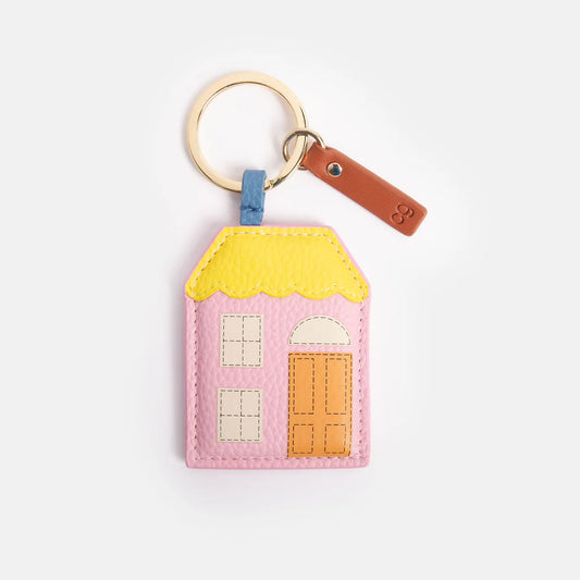 CG Keyring Pink & Yellow House