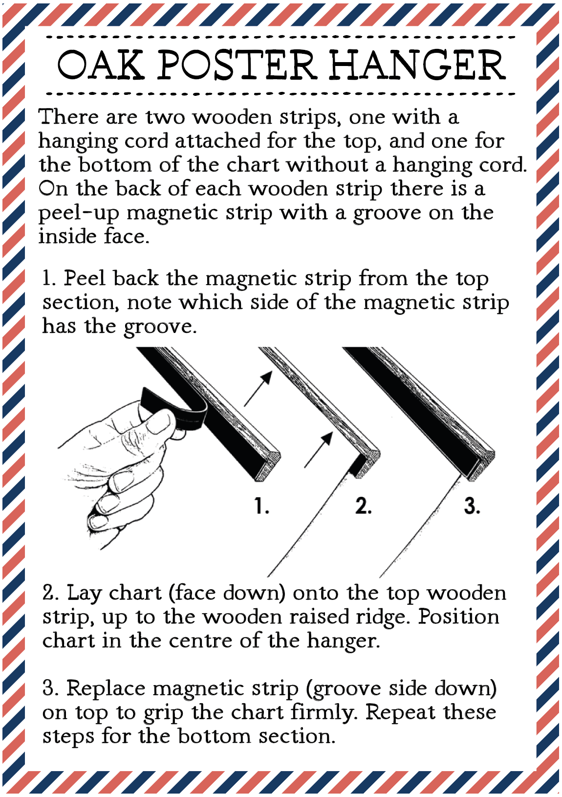 Oak Poster Hanger 51cm / 20in