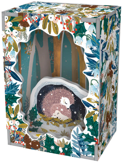 Small Pop & Slot Diorama Beneath Tree Hedgehogs