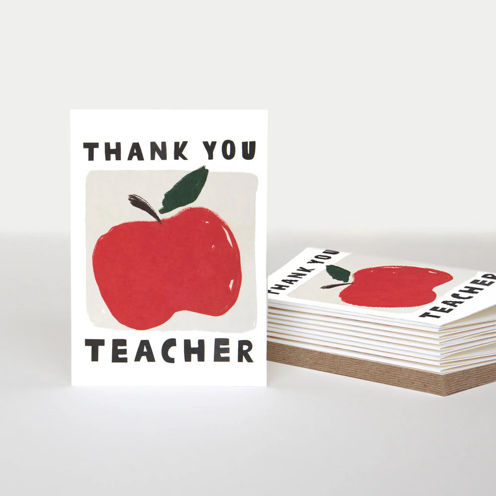 10pk Thank You Teacher Red Apple