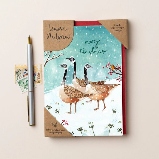 Christmas Card 8pk Geese & Forest Animals