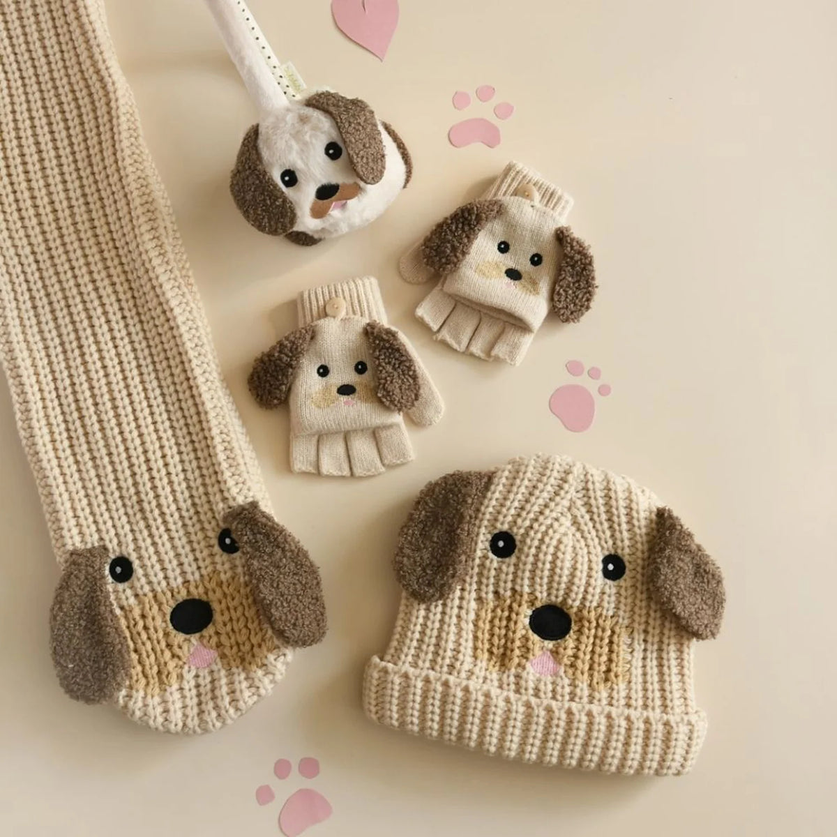Pippy Puppy Knitted Hat 3-6 Years