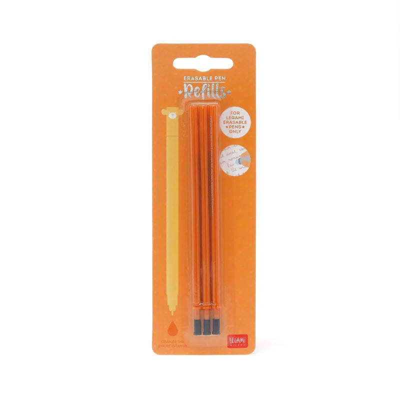 Erasable Pen Refill 3pk Orange