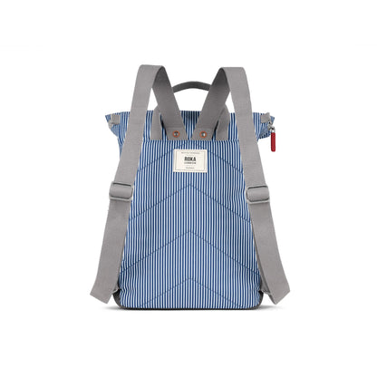 Roka Canfield B Backpack Medium Recycled Canvas (Hickory Stripe)