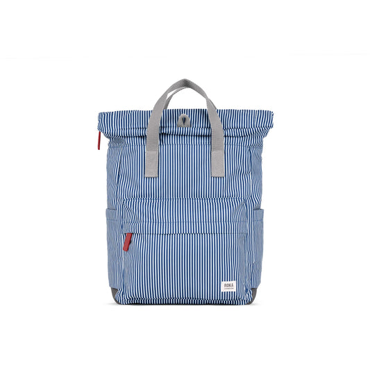 Roka Canfield B Backpack Medium Recycled Canvas (Hickory Stripe)